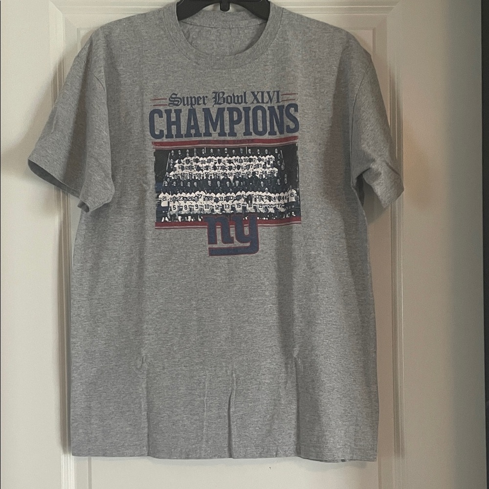 Gray Super Bowl XLVI Champions T-Shirt (653)